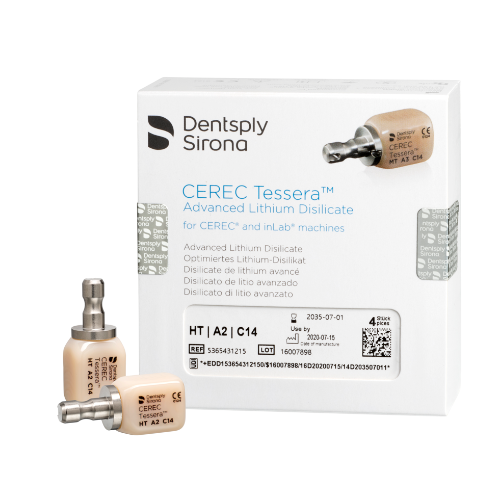 Stay Block Ht CEREC Tessera CAD/CAM block HT A1 C14, 4 st Gama